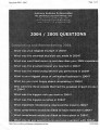 2004 2005 Questions