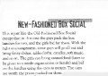 New Fashioned Box Social