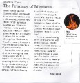 The Primacy Of Missions