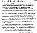 Invisible Discipline